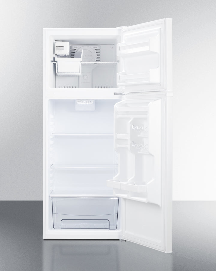 Summit FF1093SSIM 24" Wide Top Mount Refrigerator-Freezer With Icemaker