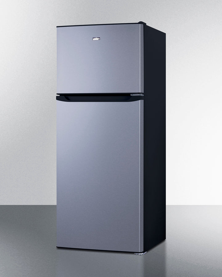 Summit FF1093SSIM 24" Wide Top Mount Refrigerator-Freezer With Icemaker