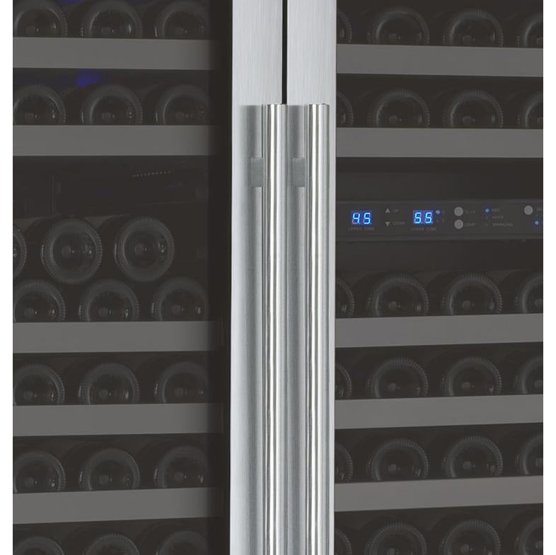 Allavino 349 Bottle Three Zone Stainless Steel Side-by-Side Wine Refrigerator