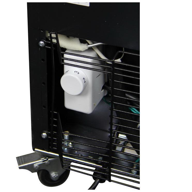 Kegco Home Brew Triple Faucet Draft Beer Dispenser - Black Cabinet with Matte Black Door