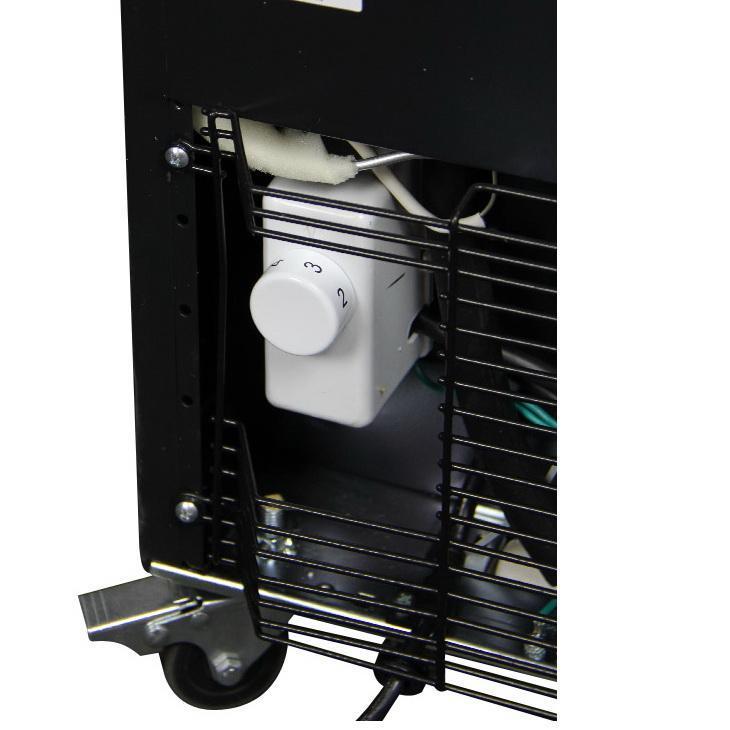 Kegco Triple Faucet Kombucha Keg Cooler with Black Cabinet and Door