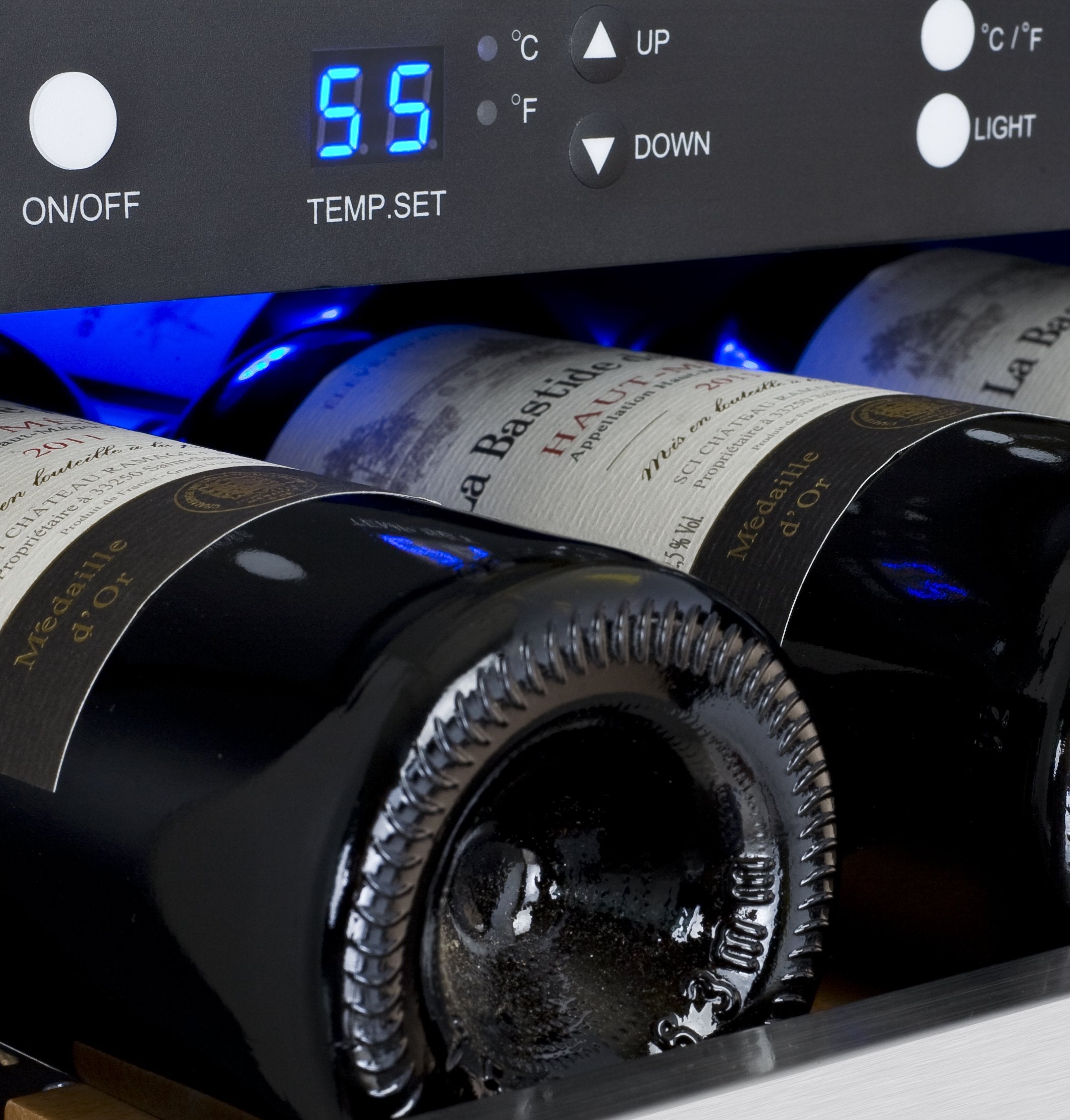 Allavino 30 Bottle Single Zone Stainless Steel Wine Refrigerator