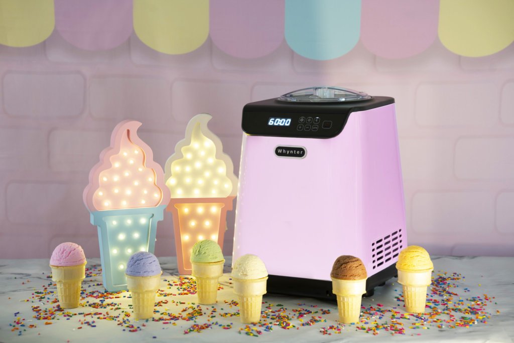 Whynter ICM-15LS Automatic Ice Cream Maker 1.6 Quart Capacity Stainless  Steel, with Built-in Compressor, no pre-Freezing, LCD Digital Display,  Timer