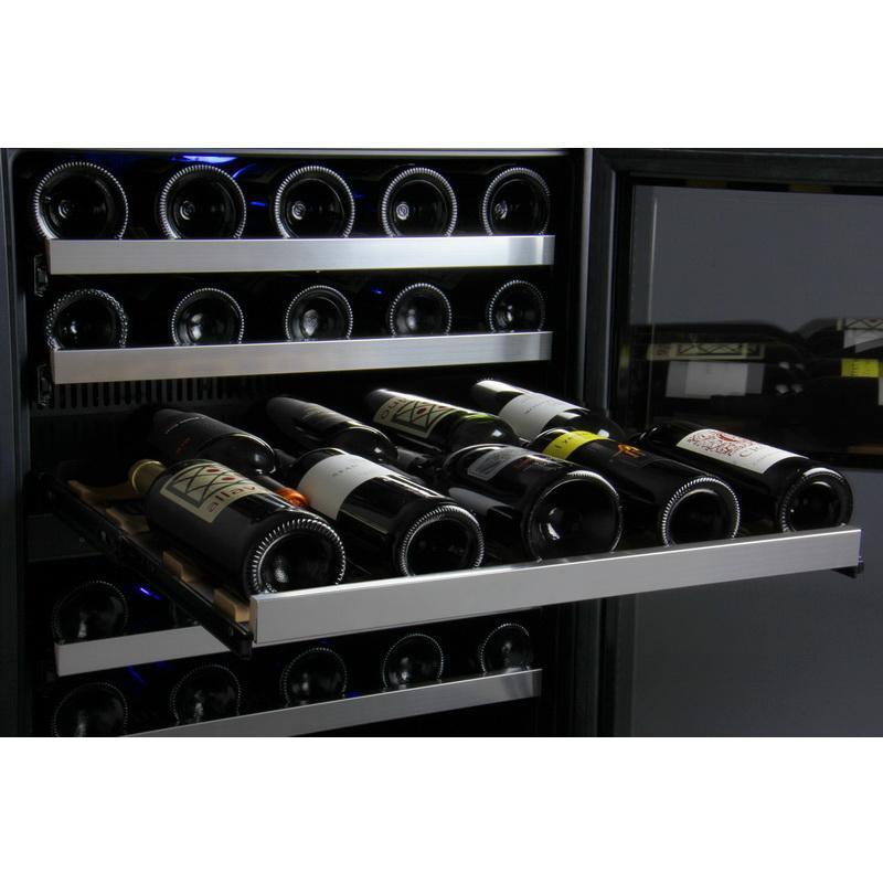 Allavino 56 Bottle Single Zone Stainless Steel Left Hinge Wine Refrigerator