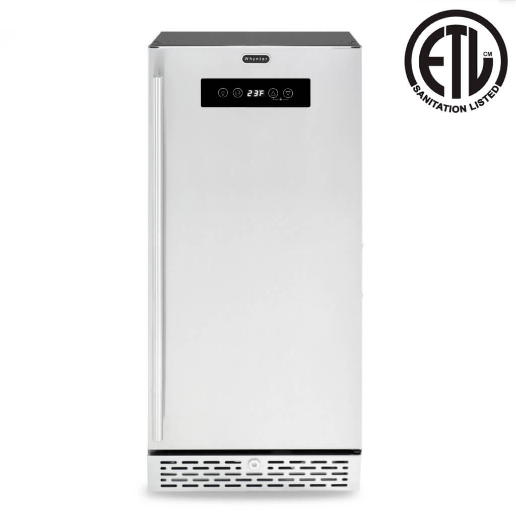 Whynter Stainless Steel Built-in or Freestanding 2.9 cu. ft. Beer Keg Froster Beverage Refrigerator with Digital Controls BEF-286SB