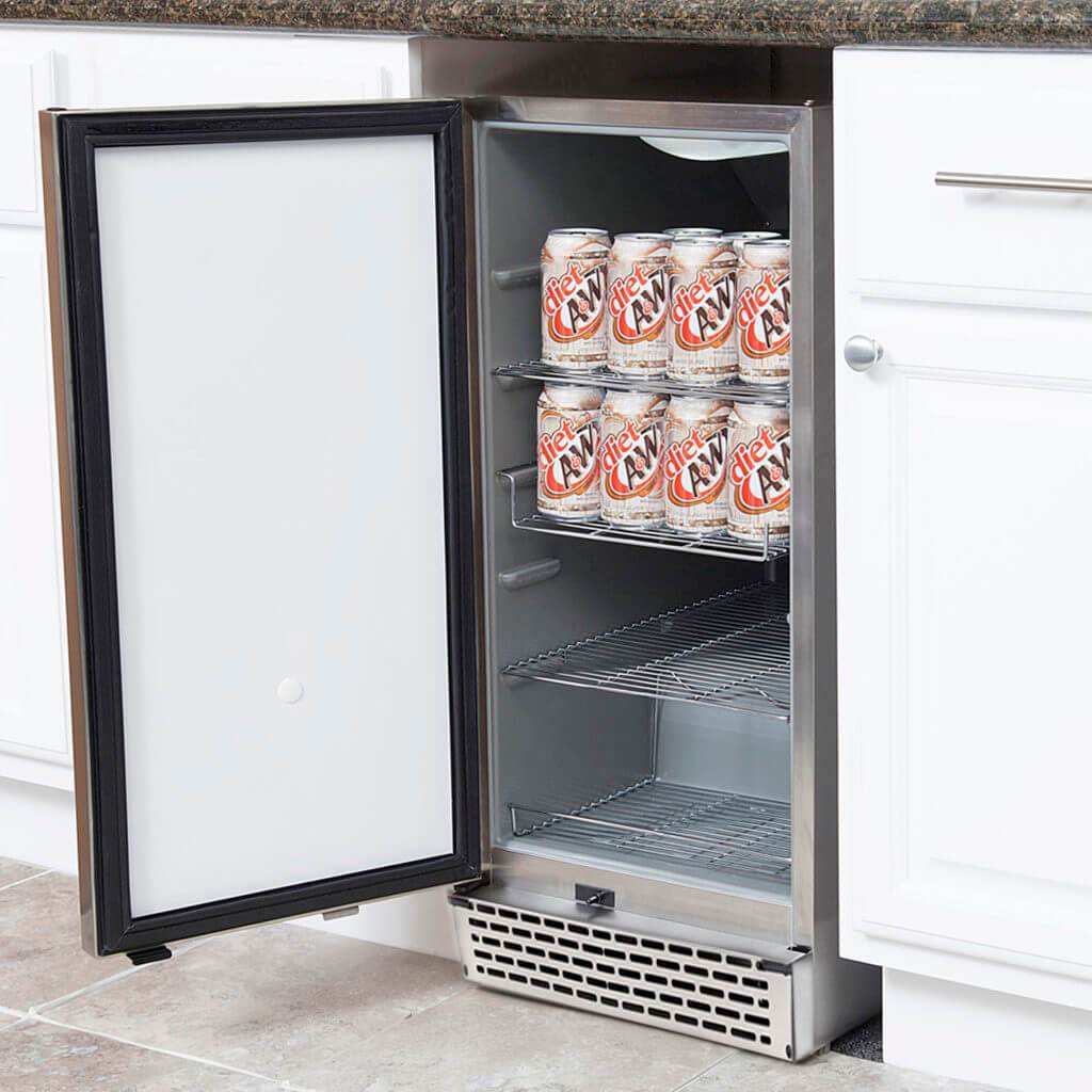 Whynter Energy Star Stainless Steel 3.2 cu. ft. Indoor/Outdoor Beverage Refrigerator BOR-326FS