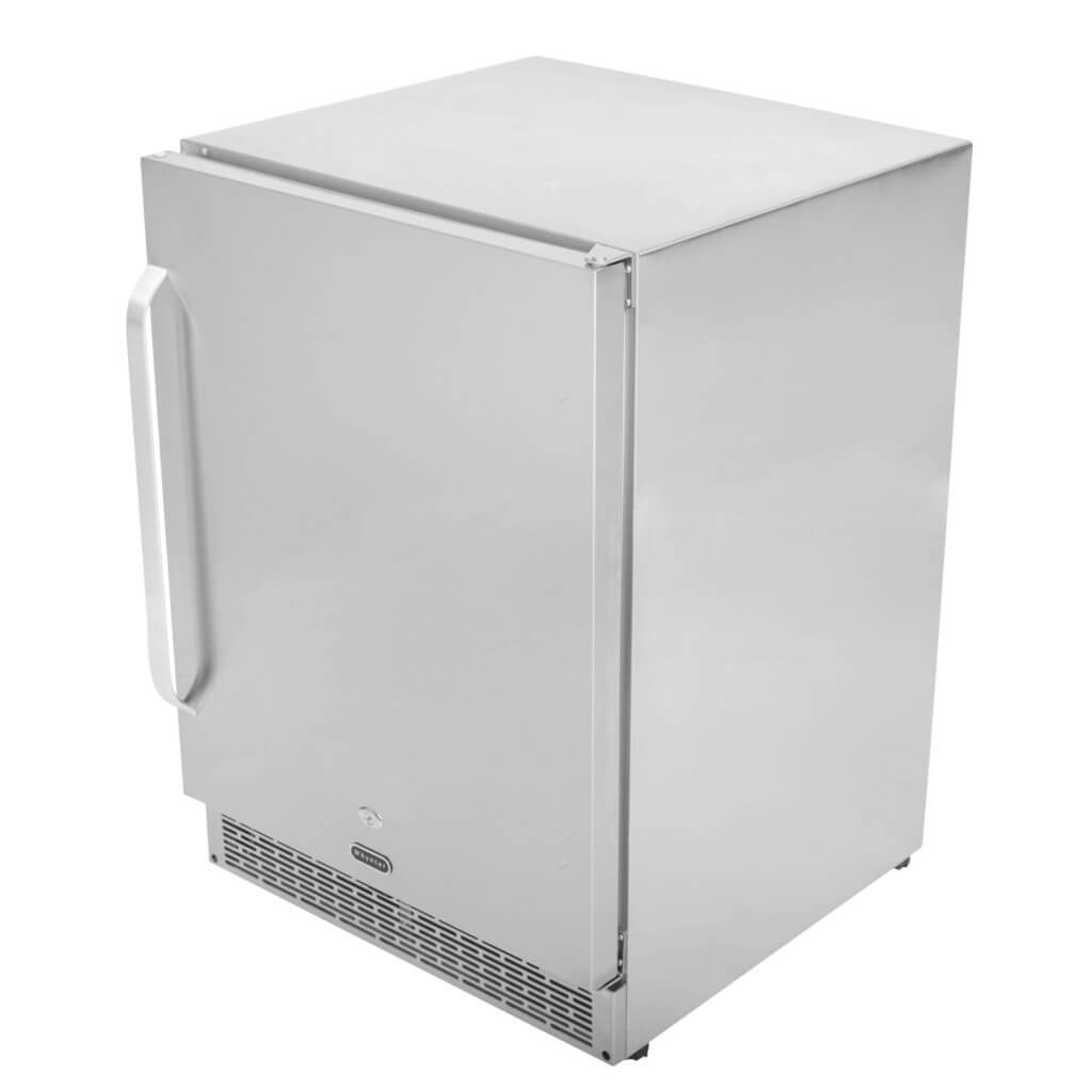Whynter Energy Star 24″ Built-in Outdoor 5.3 cu.ft. Beverage Refrigerator Cooler Full Stainless Steel Exterior with Lock and Optional Caster Wheels BOR-53024-SSW