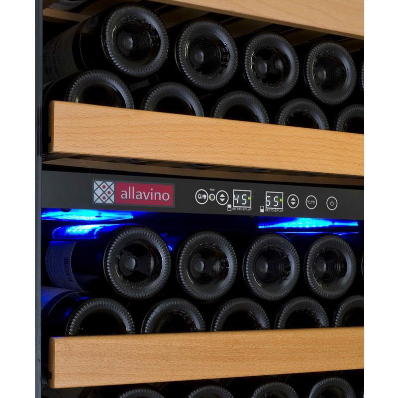 Allavino 99 Bottle Dual Zone Right Hinge Wine Refrigerator