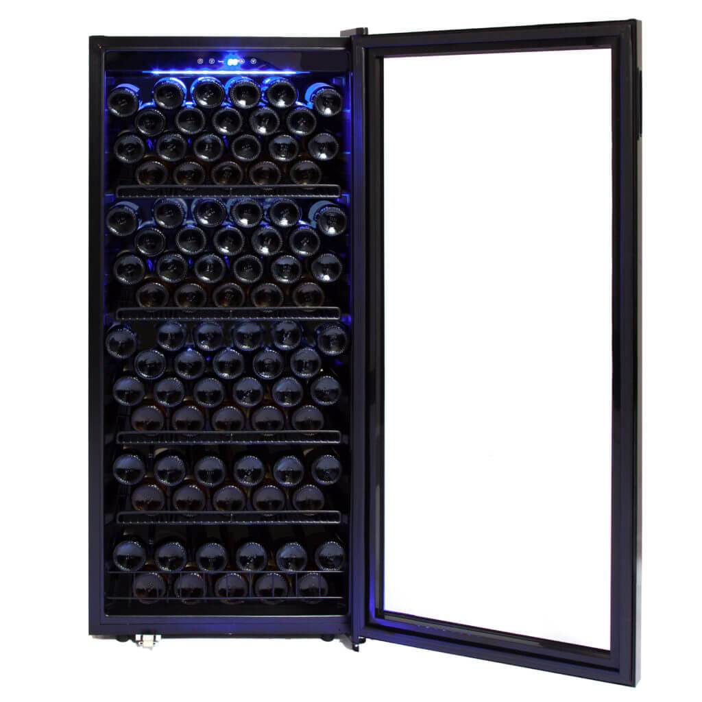 Whynter 124 Bottle Freestanding Wine Refrigerator FWC-1201BB