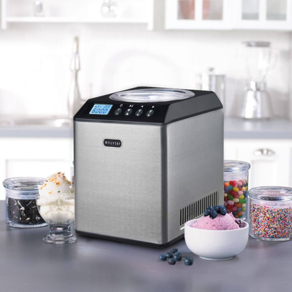 Whynter ICM-15LS 1.6 Qt. Countertop Ice Cream Maker, Stainless