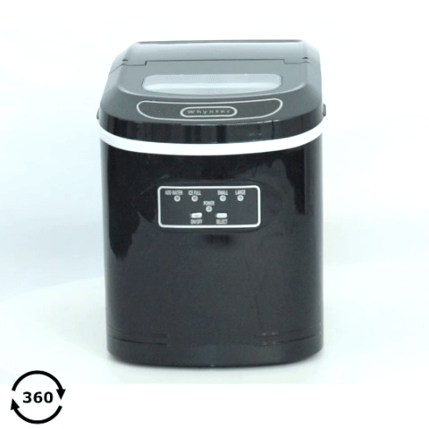 Whynter Compact Portable Ice Maker 27 lb capacity – Metallic Black IMC-270MB