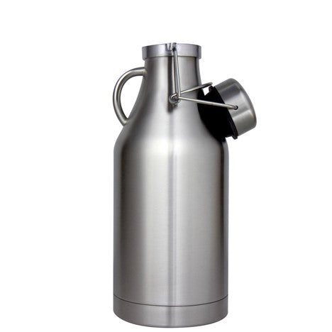 THE GRIZZLY - 32 OZ DOUBLE WALL STAINLESS STEEL FLIP TOP BEER GROWLER