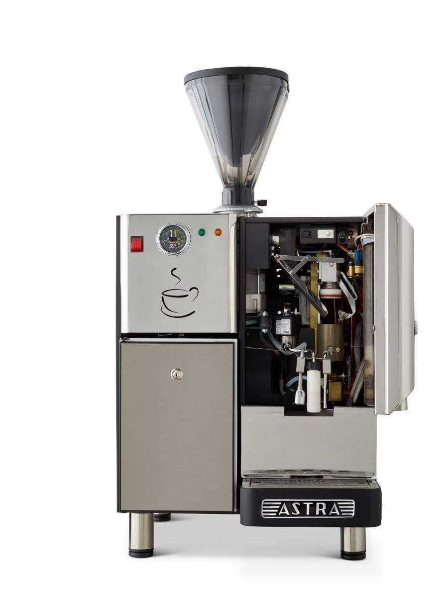 Astra Espresso Machines Astra Super Automatic Espresso Machine, Single Hopper with Refrigerator, 110V SM-111-1