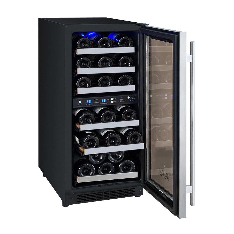 Allavino Flexcount 30 Bottle Capacity  Dual Zone Wine Cooler Refrigerator