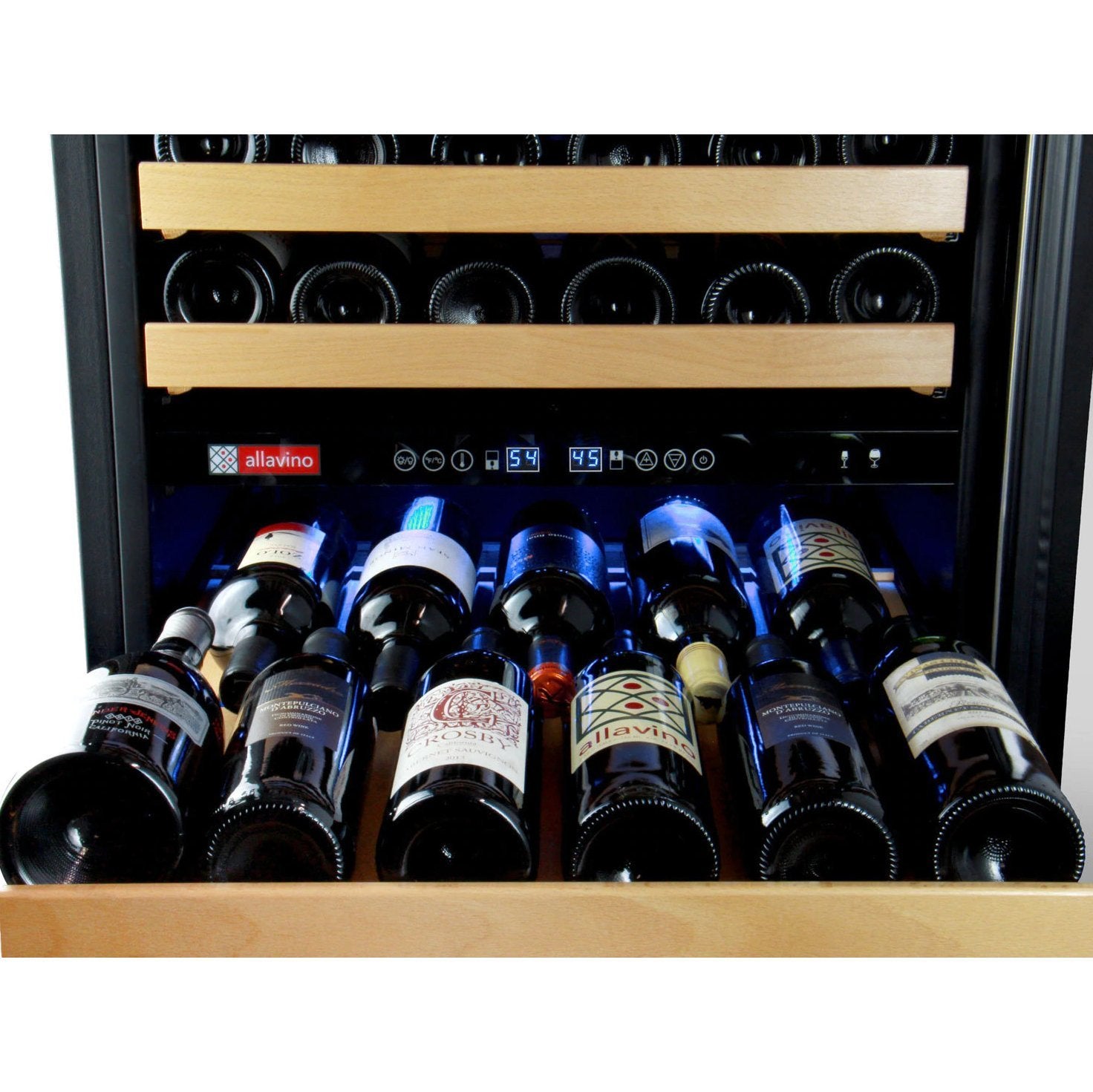 Allavino 172 Bottle Dual-Zone Wine Cooler Stainless Steel Door - discontinued