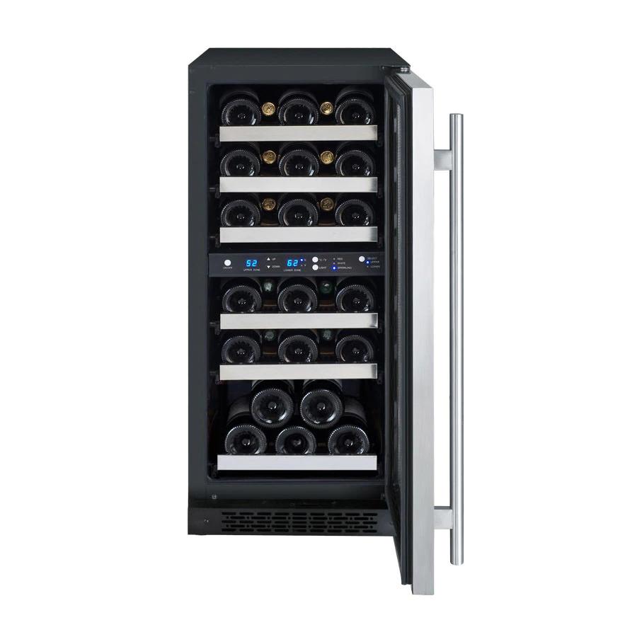 Allavino Flexcount 30 Bottle Capacity  Dual Zone Wine Cooler Refrigerator