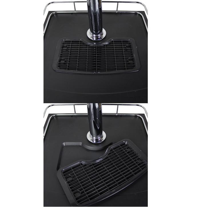 Kegco Triple Faucet Kombucharator with Black Cabinet and Stainless Steel Door