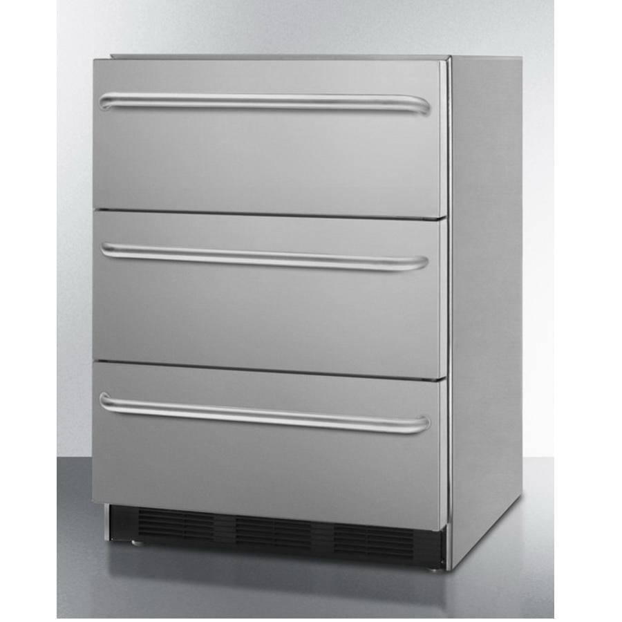 Summit SP6DSSTB7ADA 24" Wide Three-drawer All-refrigerator