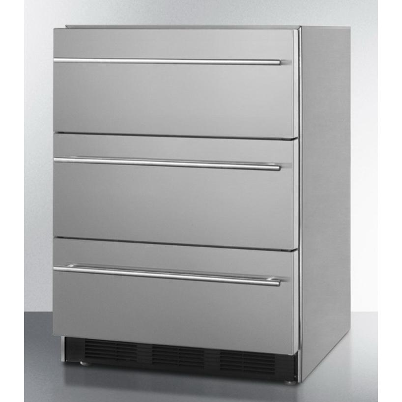 Summit SP6DSSTBOS7THIN Flexible Design Refrigerator and Beverage Cooler