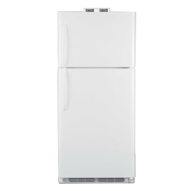 Summit BKRF21W Adjustable Glass Shelves Full-sized Refrigerator-freezer