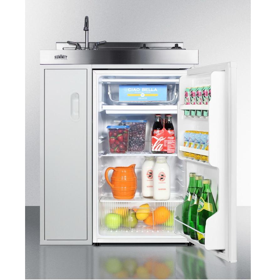 Summit C30ELAUTOGLASS Refrigerator-Freezer Features Automatic Defrost