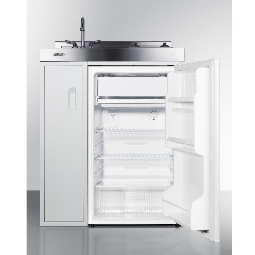Summit C30ELAUTOGLASS Refrigerator-Freezer Features Automatic Defrost