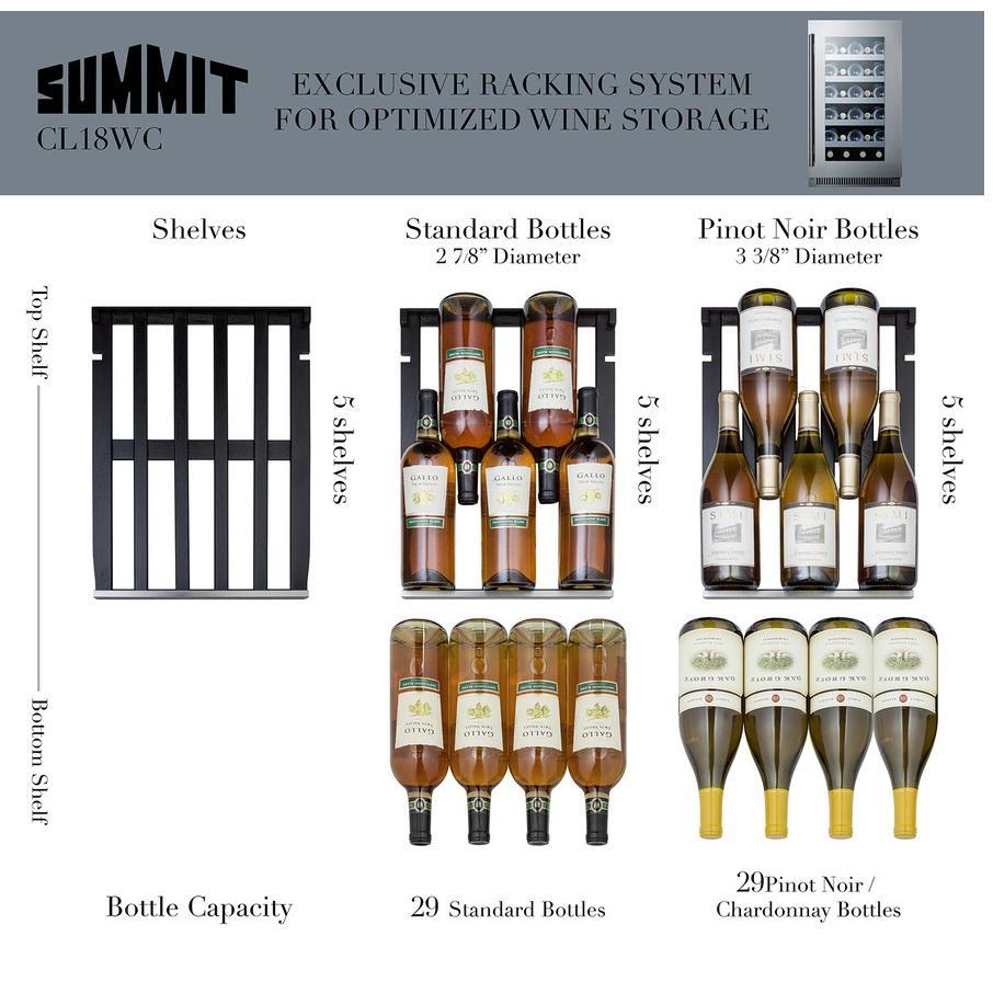 Summit CL18WC Modern Luxury Wine Cellar