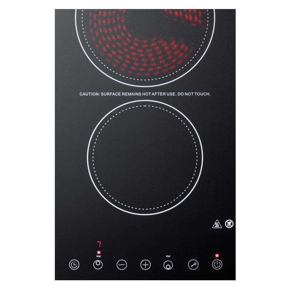 Summit CR2B23T3B Smooth-top Radiant Cooktops