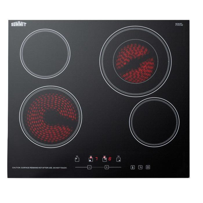 Summit CR4B23T5B Smooth-top Radiant Electric Cooktop