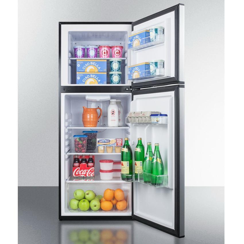 Summit  FF1376SS Adjustable Thermostat frost-free Refrigerator-freezer