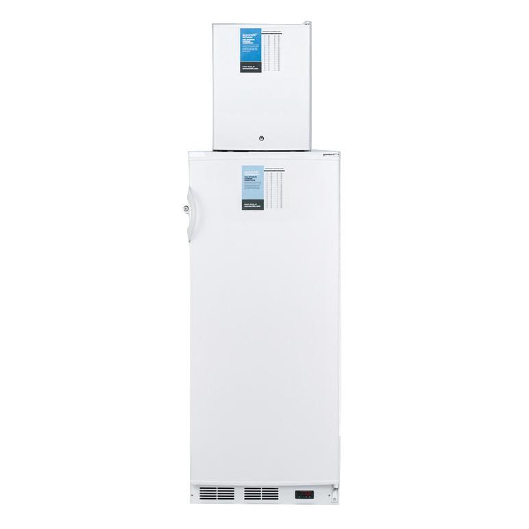 Summit FFAR10-FS30LSTACKPRO Slim-fitting Footprint Refrigerator-freezer Combinations
