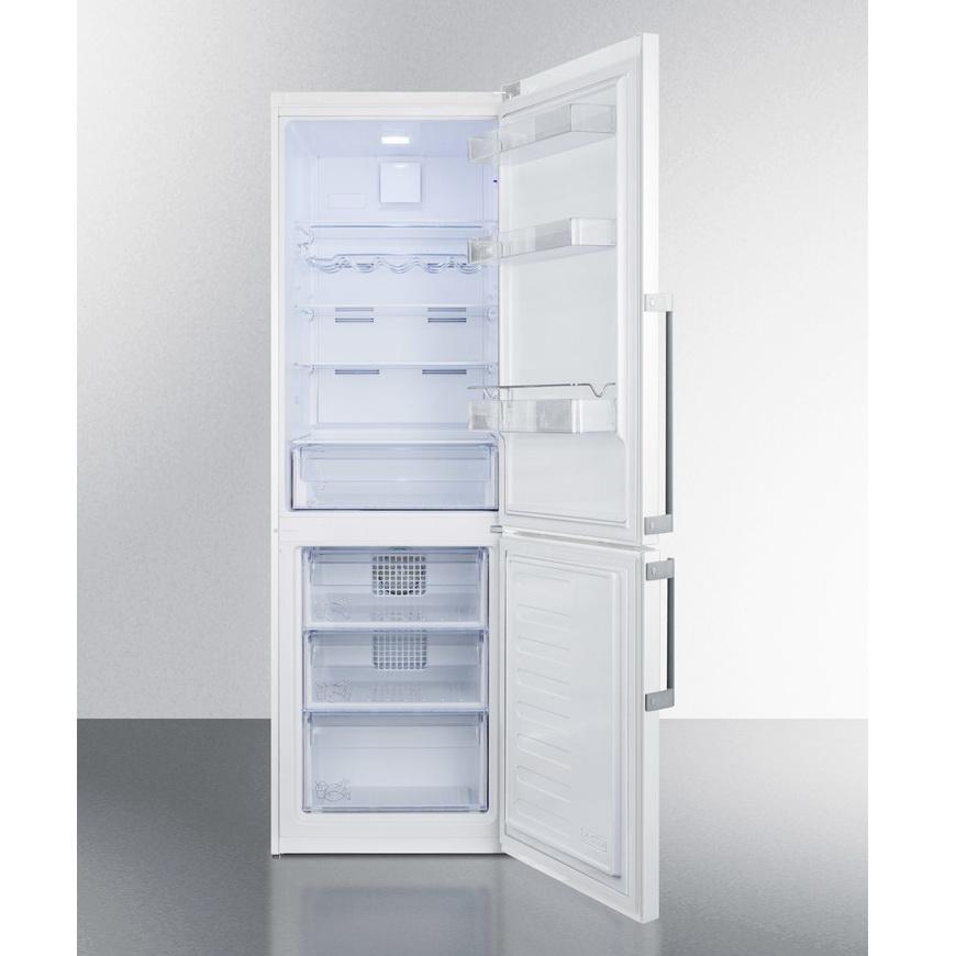 Summit FFBF241W Energy Star Certified Counter Depth Bottom Freezer Refrigerator