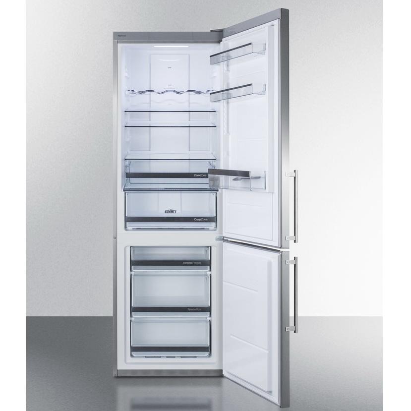 Summit FFBF249SSBI Bottom Freezer Refrigerator