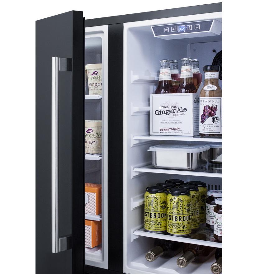Summit FFRF3070B Flexible Design All-in-one Side-by-side Refrigerator-freezer