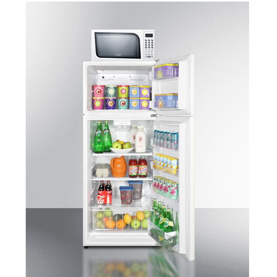 Summit MRF1118W Combination Refrigerator-Freezer-Microwave