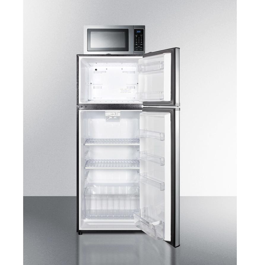 Summit MRF1159SS Combination Refrigerator-Freezer-Microwave