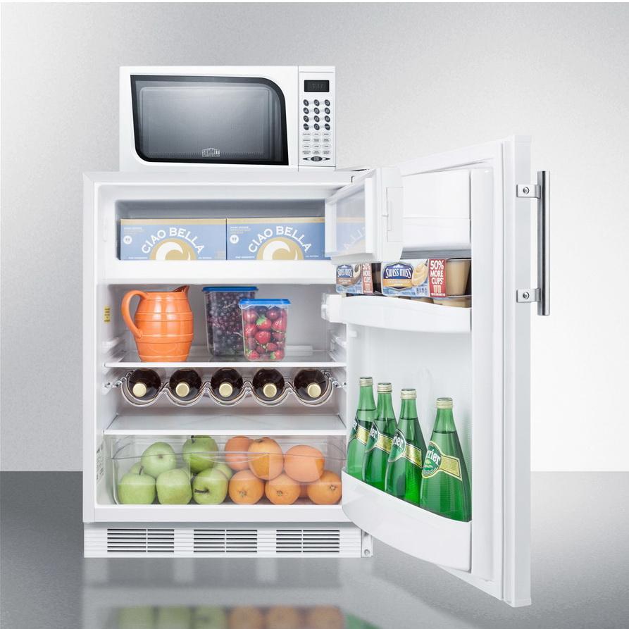 Summit MRF661 Combination Refrigerator-Freezer-Microwave