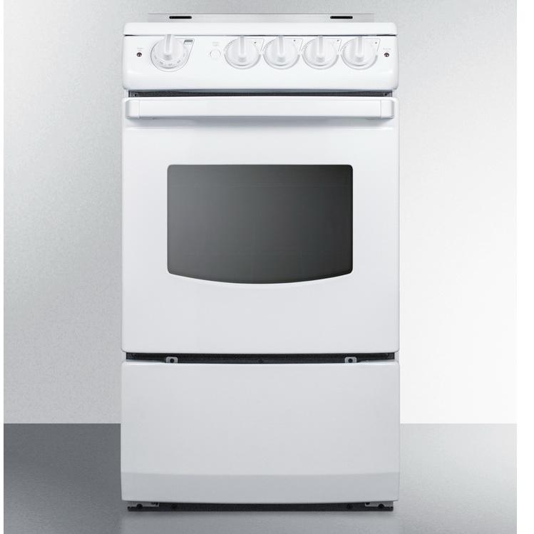 Summit REX205WRT Safer and Cleaner Cooking Electric Range
