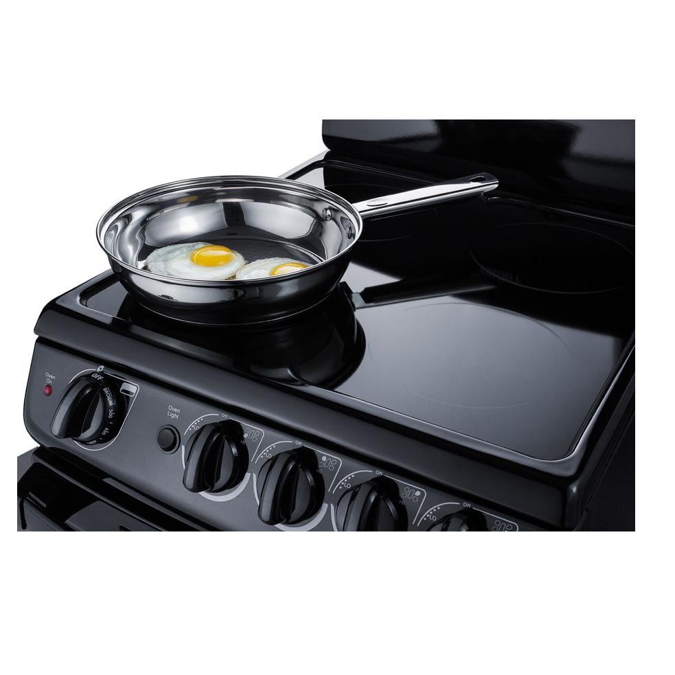 Summit REX206B Safer and Cleaner Electric Range