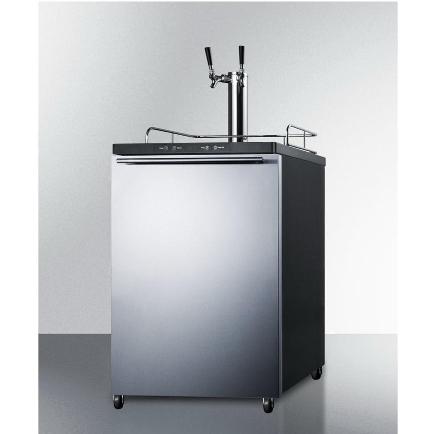 Summit SBC635MBI7SSHHTWIN Automatic Defrost Full-sized Beer Dispenser