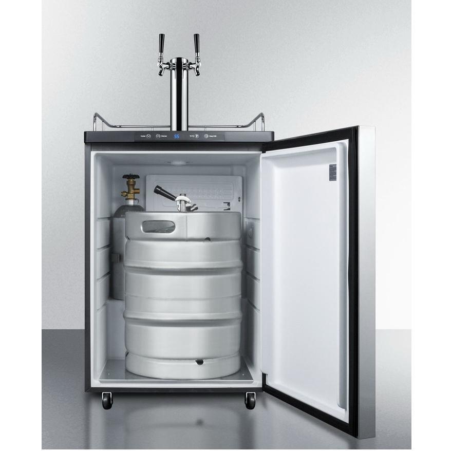 Summit SBC635MSSHHTWIN Automatic Defrost Full-sized Beer Dispenser
