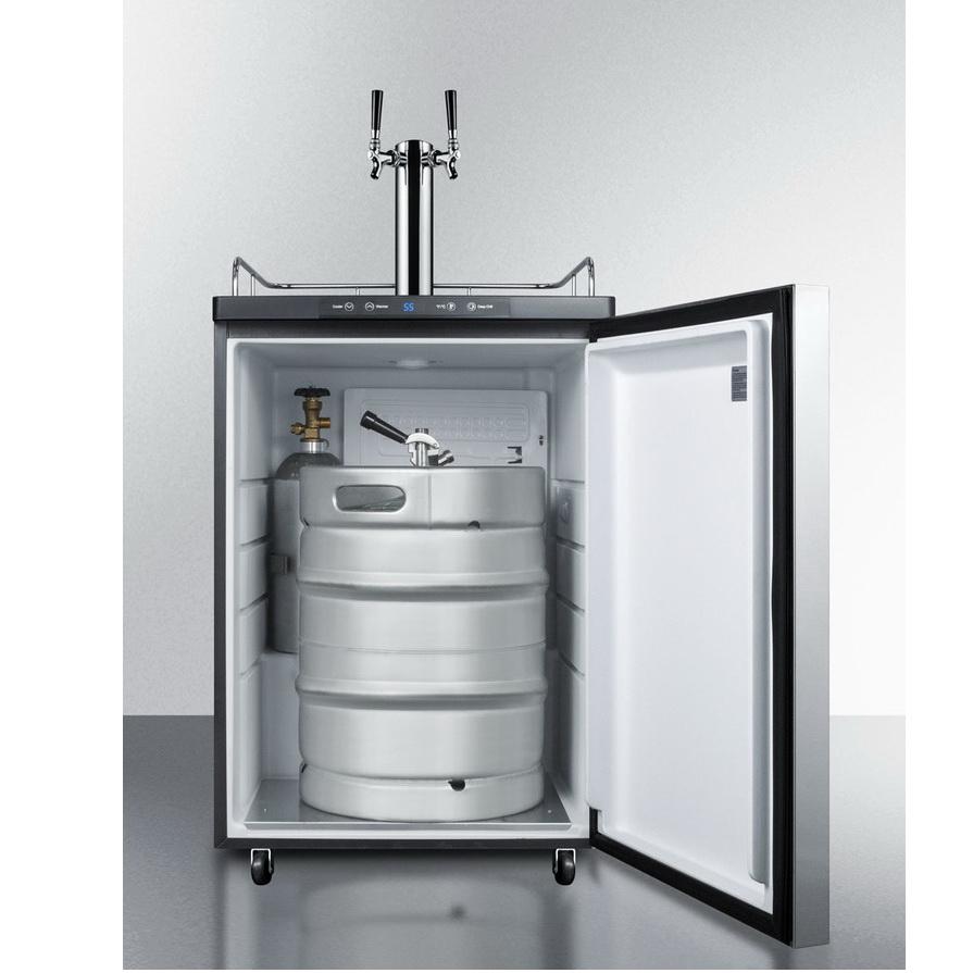 Summit SBC635MBISSHHTWIN Automatic Defrost Full-sized Beer Dispenser