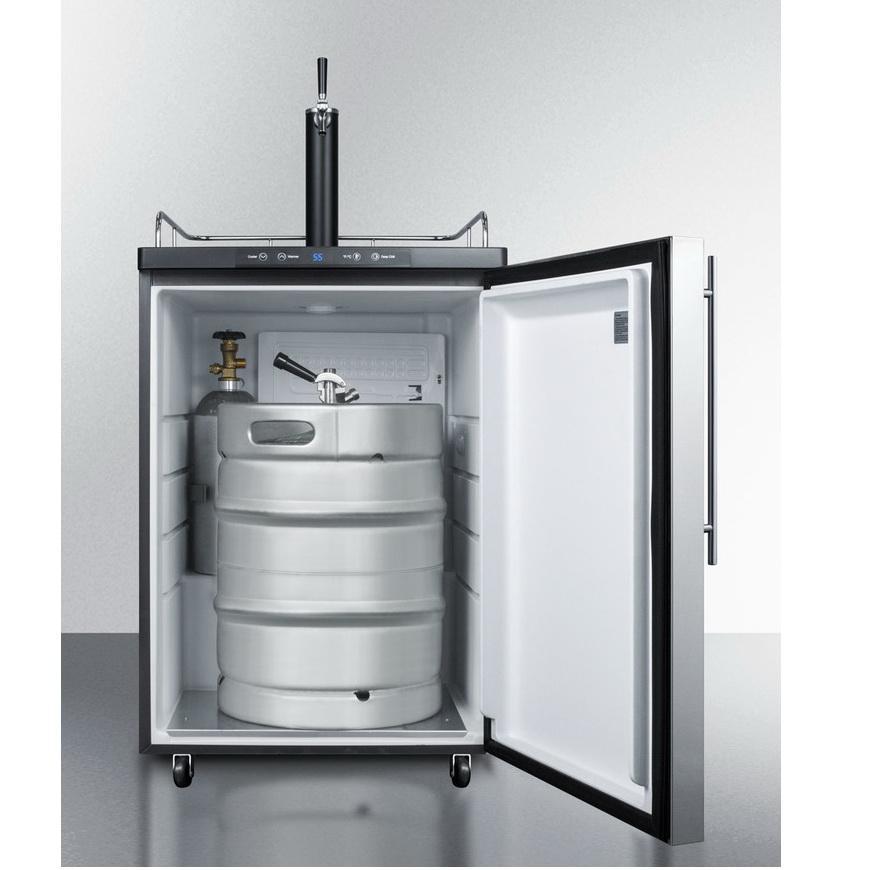 Summit SBC635MSSHV Automatic Defrost Full-sized Beer Dispenser