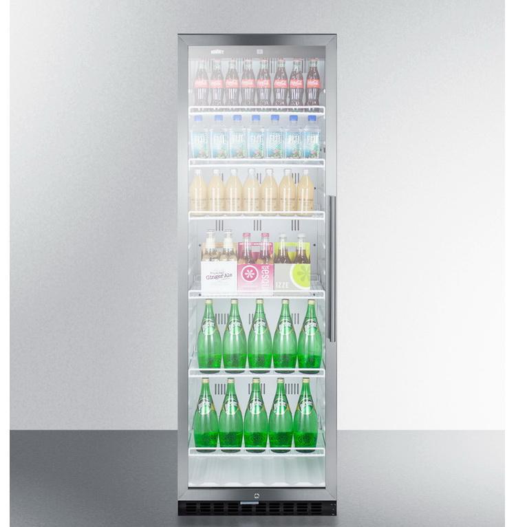 Summit SCR1400WLHCSS Slim-fitting Footprint Beverage Refrigerator