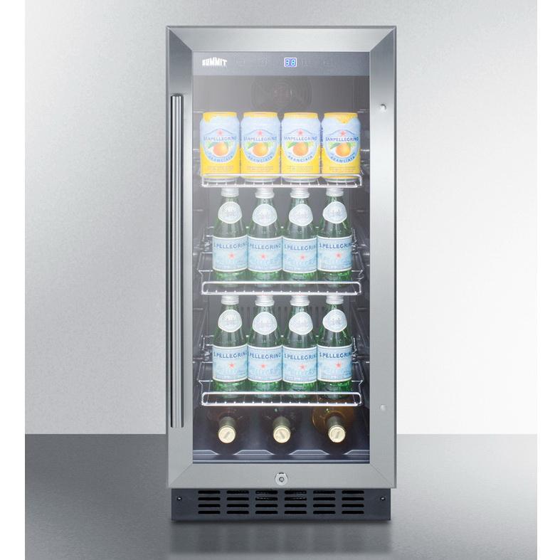 Summit SCR1536BG User-friendly Features Beverage Refrigerator