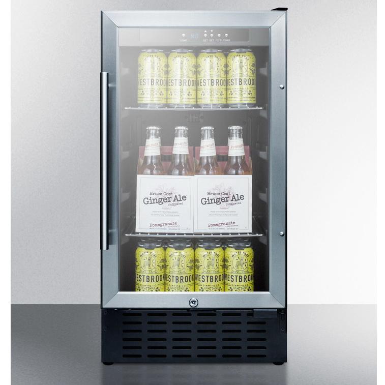 Summit SCR1841B User-friendly Convenience Beverage Refrigerator