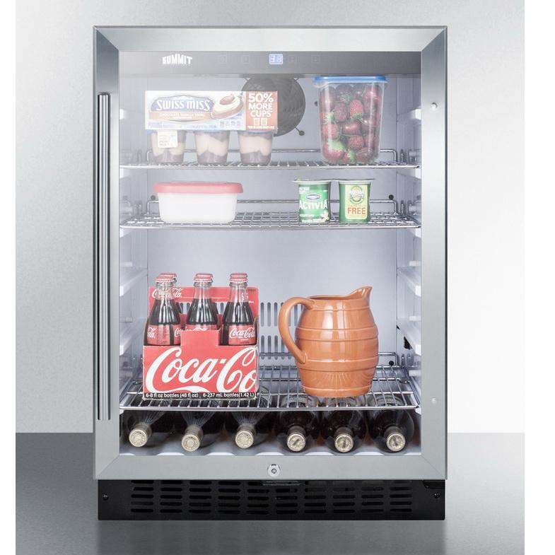 Summit SCR2464 Versatile Built-in Undercounter Refrigerator