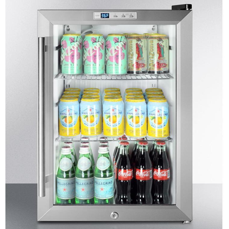 Summit SCR312LBICSS Slim-fitting Refrigerator
