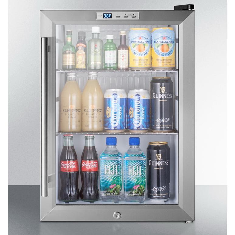 Summit SCR312LCSS Convenient and Heat Safe Beverage Refrigerator
