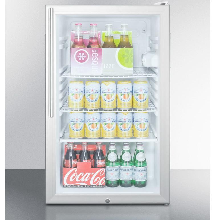 Summit SCR450L7HV Easy-fitting Beverage Refrigerator